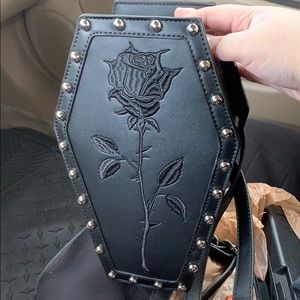 Dolls kill rose coffin backpack/crossbody